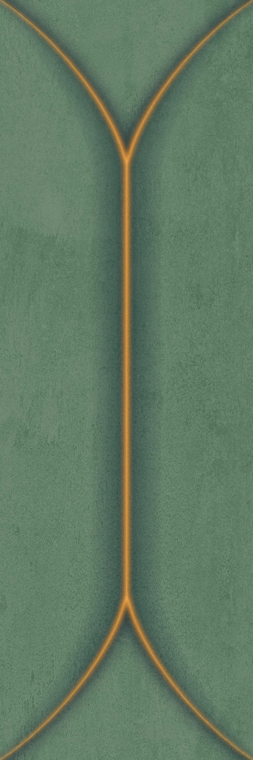 Close-up of Negassi Kiwi green geometric patterned tile