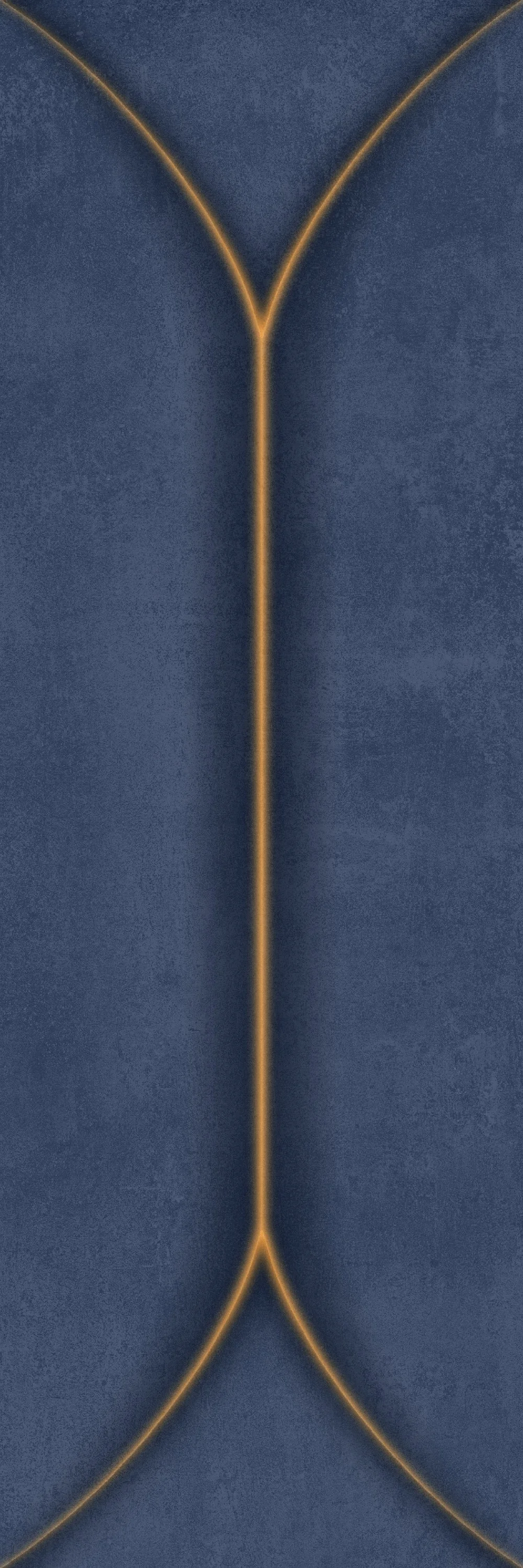 Close-up of Negassi Navy geometric patterned tile in deep blue tone