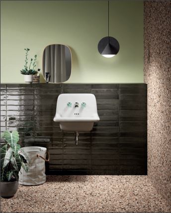 Terrazzo Floor in a bathroom