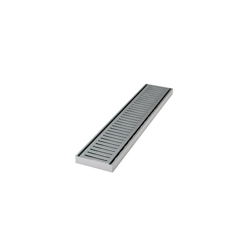 14mm Ezy Flow Heel Guard Grate Brushed Silver 5600mm Standard Length