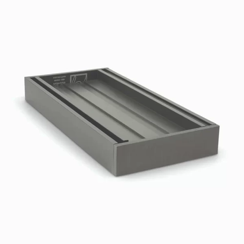 26mm Ezy Flow Tile Insert Grate Brushed Gun Metal 5600mm Standard Length