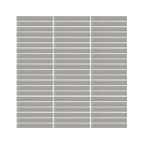Zest Silver Gloss Kit-Kat Tile 12x92mm