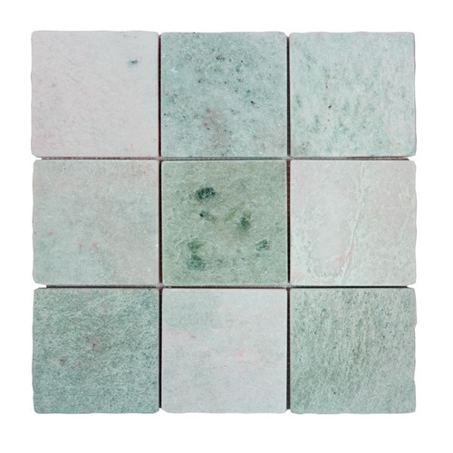 Apollo Mint Tumbled Marble 100x100mm