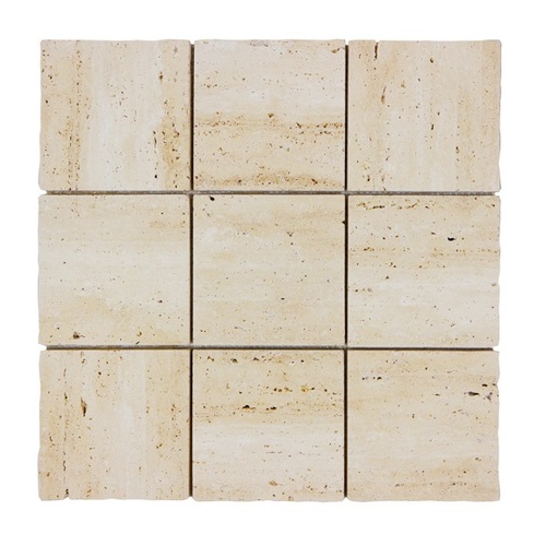 Apollo Navona Tumbled Travertine 100x100mm