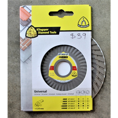 klingspor Diamond Cutting Blade - Turbo Continuous Rim DT900UT – 125MM