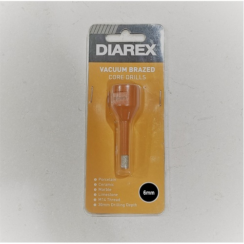 Vacuum Brazed Core Drills 6mm