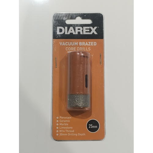 Vacuum Brazed Core Drills 25mm