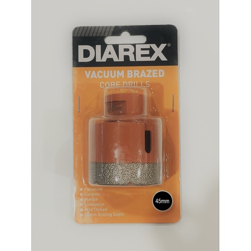 Vacuum Brazed Core Drills 45mm