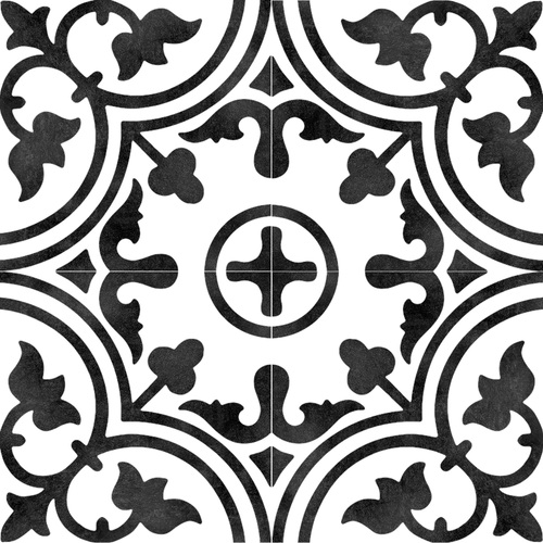 Frame_15 Encaustic Style Décor Clover B&W