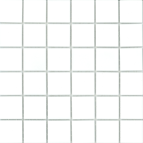 Porcelain Mosaic 47x47mm - White Gloss