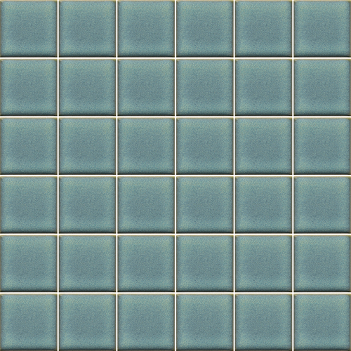 Porcelain Mosaic 47x47mm - Sage Gloss