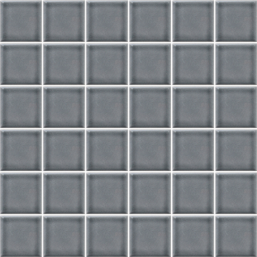 Porcelain Mosaic 47x47mm - Steel Grey Gloss