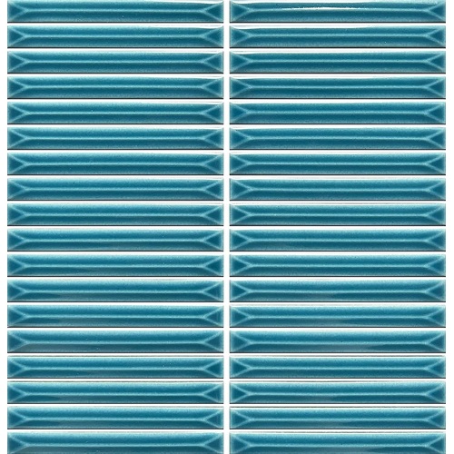 NS1748 Ukibori Sea Blue Gloss Stick Mosaic