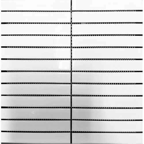 Kit-Kat Mosaics White Gloss 22x145mm