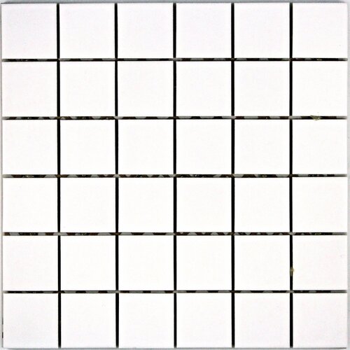 Porcelain Mosaic 48x48mm - White Matte