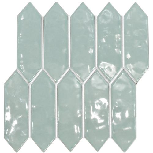 Arrow Shape Sheeted - Water Green Gloss