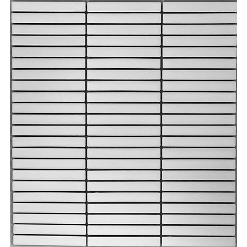 Kit-Kat Mosaic Plain White Matte 12x92mm