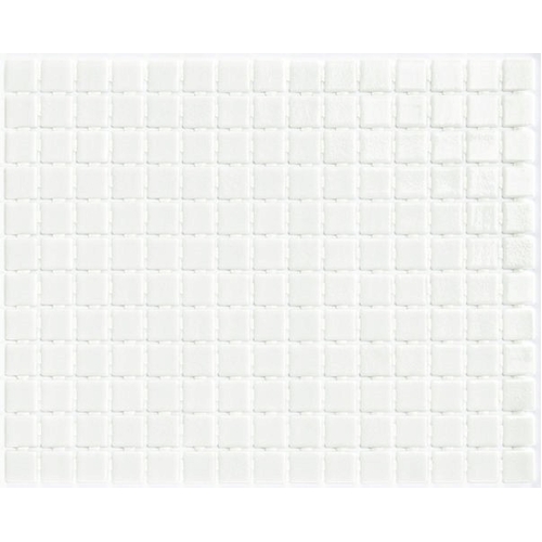 Fog Blanco White glass mosaic