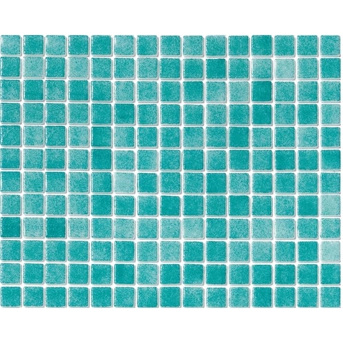 Fog Turquoise glass mosaic