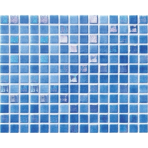 Iris Mix Medium Blue glass mosaic