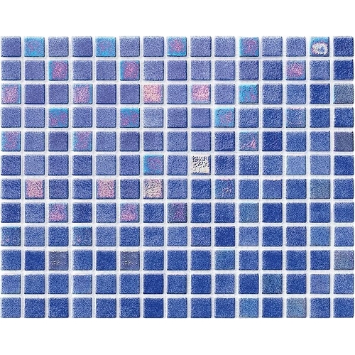 Iris Mix Dark Blue glass mosaic