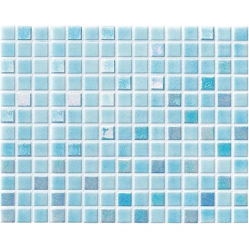 Iris Mix Light Blue glass mosaic