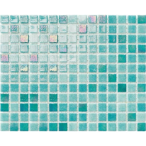 Iris Mix Saphire Turquoise glass mosaic