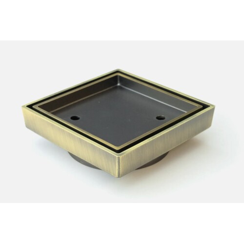 Satin Antique Brass (2 in 1) Tile Insert Drain